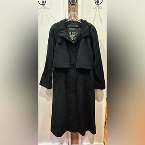 Women's Black Trench Coat